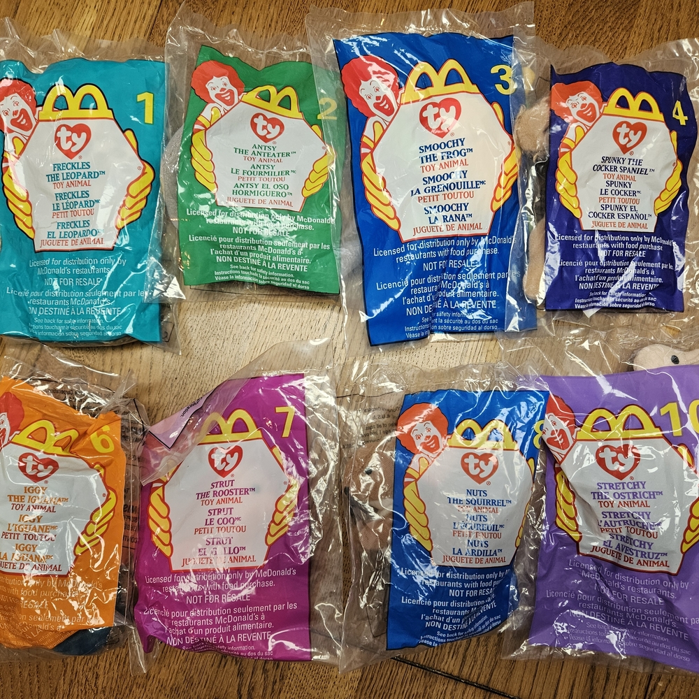 McDonald's TY Beanie Babies Collectible Set
